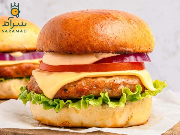طرز تهیه برگر مرغ